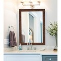 New England Walnut Finish 25x35-inch Mirror