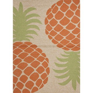 Coastal Red/ Orange Indoor/ Outdoor Rug (2' x 3')
