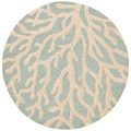 Coastal Blue Indoor/ Outdoor Rug (8' Round)