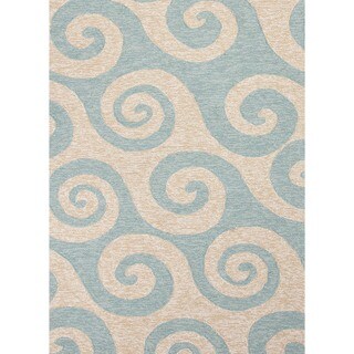 Coastal Blue Indoor/ Outdoor Rug (2' x 3')