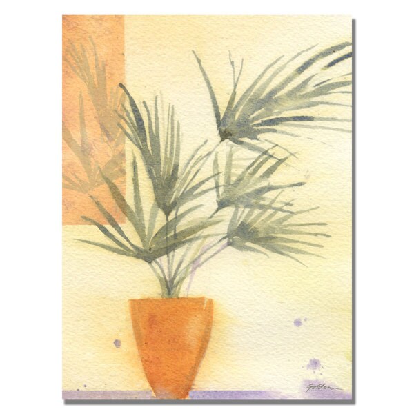 Shelia Golden 'Palm' Canvas Art