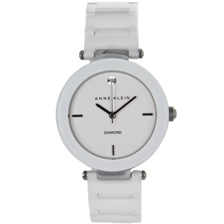 Anne Klein Women's Stainless Steel and Ceramic Watch