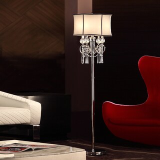 TRIBECCA HOME Hyland 63.5-inch Crystal Floor Lamp