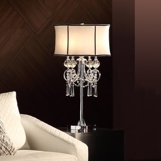 TRIBECCA HOME Hyland 32.50 inches Crystal Table Lamp