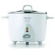 Aroma White 20-cup Simply Stainless Rice Cooker 