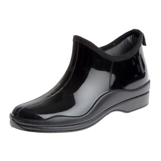 Henry Ferrera Women's Solid Rubber Slip-on Rain Shoes