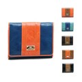 Anais Gvani Women's Italian Leather Color-block Wallet