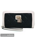 Anais Gvani Women's Quilted Two-Tone Wristlet Wallet