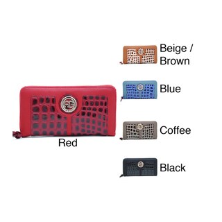 Anais Gvani Women's Embossed Reptile Skin Style Wallet