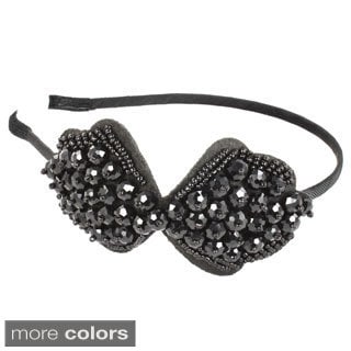 Kate Marie Glass Bead Bow Ornament Headband-Image