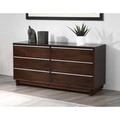 Kaminski Wenge Finish 6-drawer Dresser