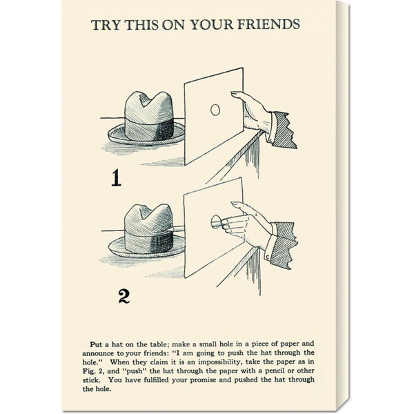 Global Gallery Retromagic 'Try This on Your Friends' Stretched Canvas Art
