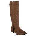Liliana by Beston Women's 'Marsala' Tan Riding Boots