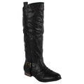 Liliana by Beston Women's 'Marsala' Black Riding Boots