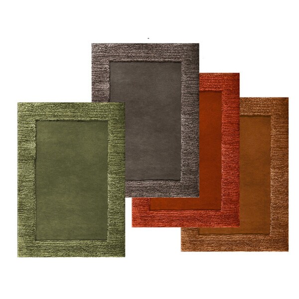 Hand-tufted Elevation Wool Rug 5' x 8'