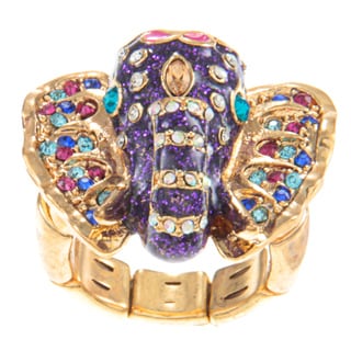 Betsey Johnson Elephant Stretch Fashion Ring