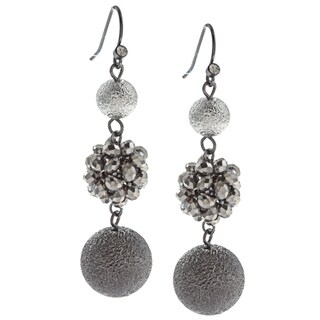 Kenneth Cole Silver Multi Bead Earrings
