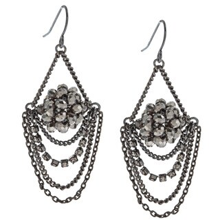 Kenneth Cole Silvertone Chandelier Earrings