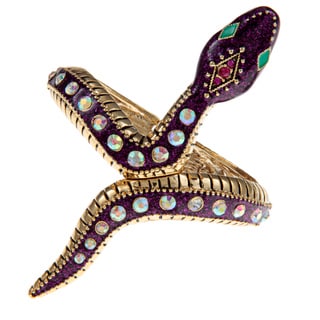 Betsey Johnson Snake Wrap Hing Bangle Bracelet