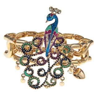 Betsey Johnson Peacock Stretch Bracelet