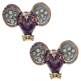 Betsey Johnson Cubic Zirconia Mouse Stud Earrings