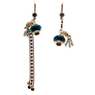 Betsey Johnson Perfume Bottle Mismatch Earrings