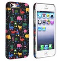 BasAcc Black/ Animals Rear Rubber Coated Case for Apple iPhone 5