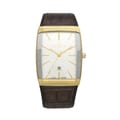 Skagen Men's Rectangular Dial Brown Leather Strap Watch