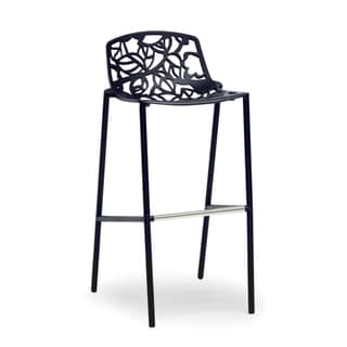 Baxton Studio Demeter Black Metal Modern Bar Stool