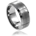 Daxx Men's Tungsten Brushed Vertical Grooved Band (9 mm)