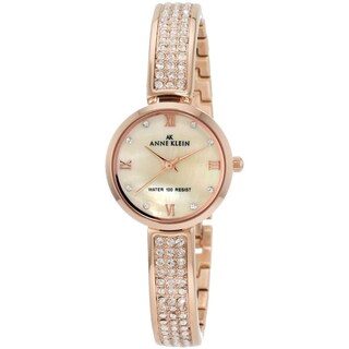 Anne Klein Women's Rose-goldtone Stainless Steel Watch