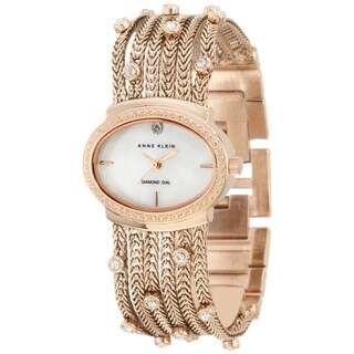 Anne Klein Women's Rose-gold Brass Steel Watch