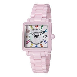 Stuhrling Original Women's Lumina Quartz Ceramic Bracelet Watch
