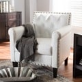 Baxton Studio 'Thalassa' White Modern Arm Chair