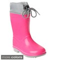 Henry Ferrera Girl's Colorblock Rubber Rain Boots