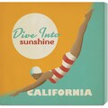 Anderson Design Group 'Dive Into Sunshine California Square' Stretched Canvas Art
