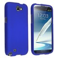 BasAcc Blue Rubber Coated Case for Samsung Galaxy Note II N7100