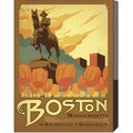 Anderson Design Group 'Boston, The Birthplace of Democracy Square' Stretched Canvas