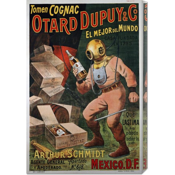 Global Gallery Unknown 'Cognac Otard Dupuy & Co' Stretched Canvas Art
