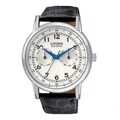 Citizen Men's 'Eco Drive' Multifunction Leather Strap Watch