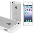 BasAcc Frost Clear/ White Bumper Snap-on Case for Apple iPhone 5