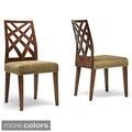 Baxton Studio 'Marla' Microfiber Modern Dining Chairs (Set of 2)