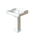 Country 8-inch Center Pedestal Bathroom Sink