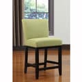 Portfolio Orion Apple Green Linen Upholstered 24-inch Bar Stool