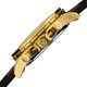 Akribos XXIV Men's Multifunctional Goldtone Rubber Strap Watch