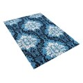 Hand-tufted French Blue Wool Rug (5' x 8')