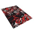 Hand-tufted Fiery Red Wool Rug (5' x 8')
