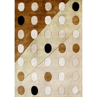 Handmade Brown Sugar Wool Rug (8' x 10')