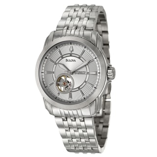 Bulova Men's 'Mechanical' Stainless Steel Watch