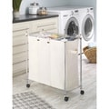 Whitmor Supreme Canvas/ Steel 3-compartment Laundry Sorter